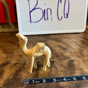 Wood Hand Carved NATIVITY Wooden Artisan Hand Made  Camel Christmas Decor